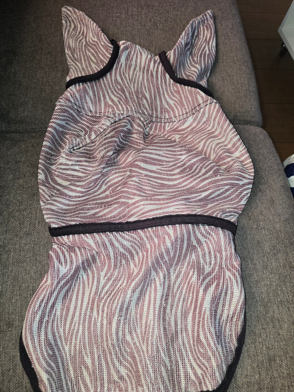 vliegenmasker met neusflap, maat pony, Dieren en Toebehoren, Ophalen of Verzenden, Gebruikt
