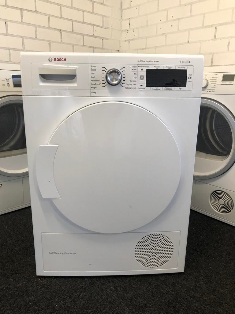 9kg A+++ Warmtepomp droger Bosch Serie8 MET GARANTIE OPHALEN, Ophalen, Minder dan 85 cm, Overige typen, 8 tot 10 kg