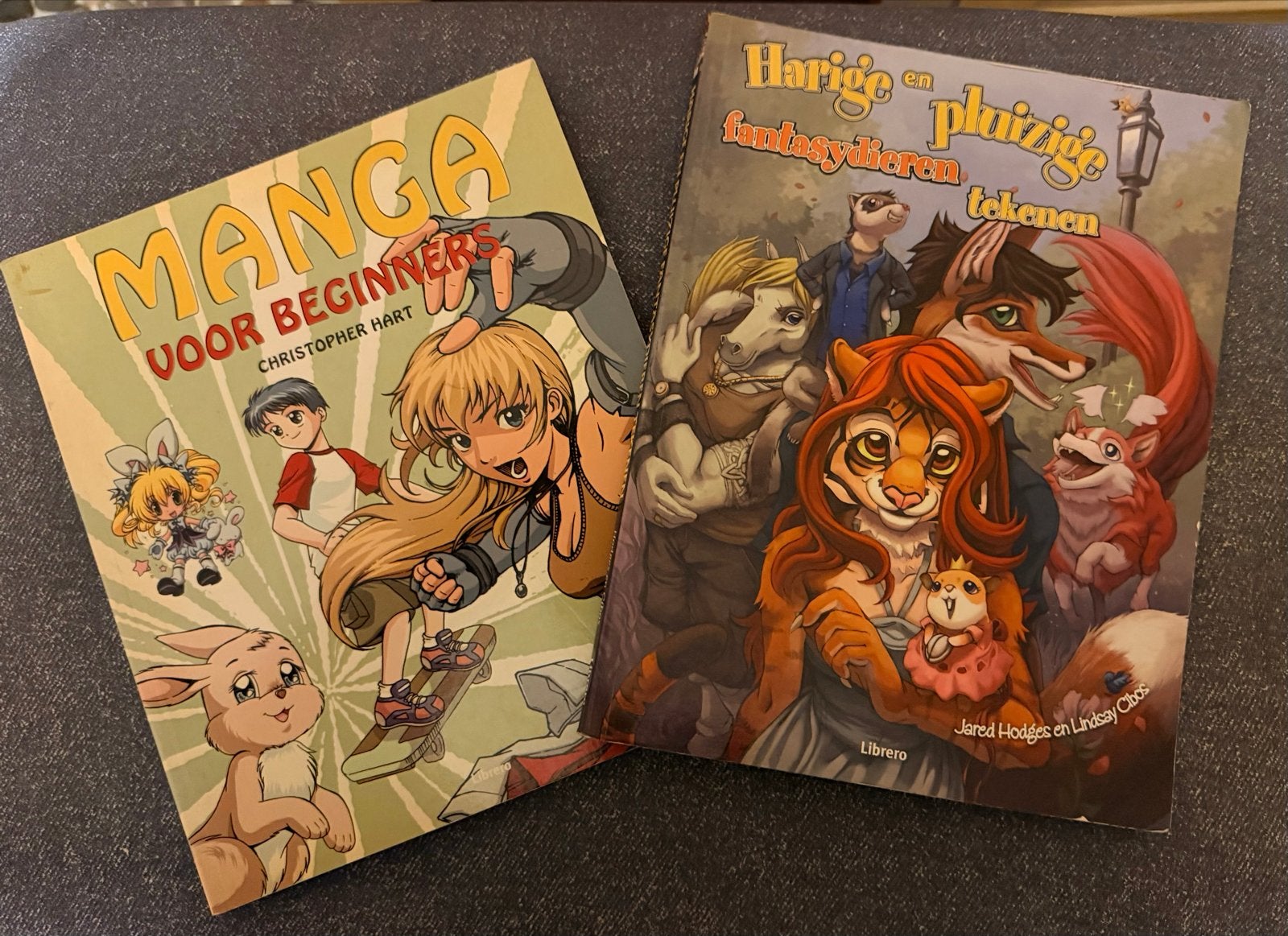 Manga en Fantasy Dieren Tekenboeken - Set van 2, Ophalen of Verzenden, Gebruikt, Boek of Gids