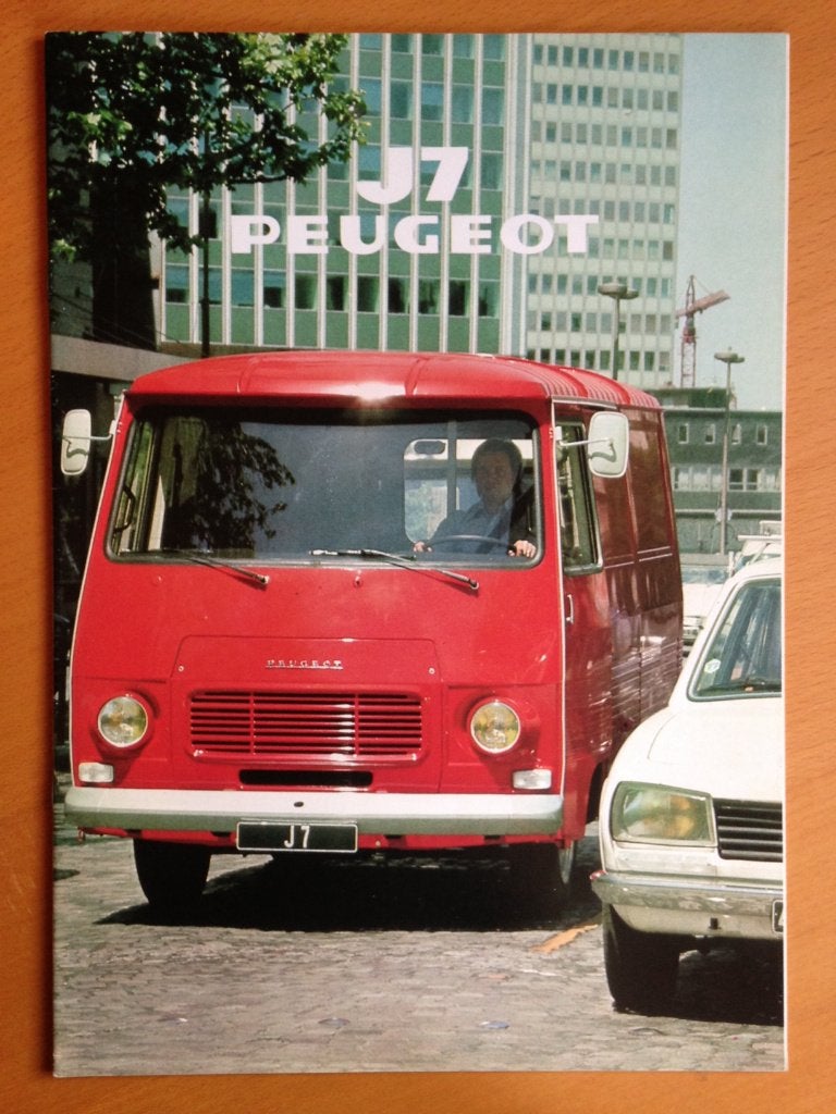 Peugeot J7 Bestelwagen Brochure 1979, Boeken, Ophalen of Verzenden, Zo goed als nieuw, Peugeot, Peugeot