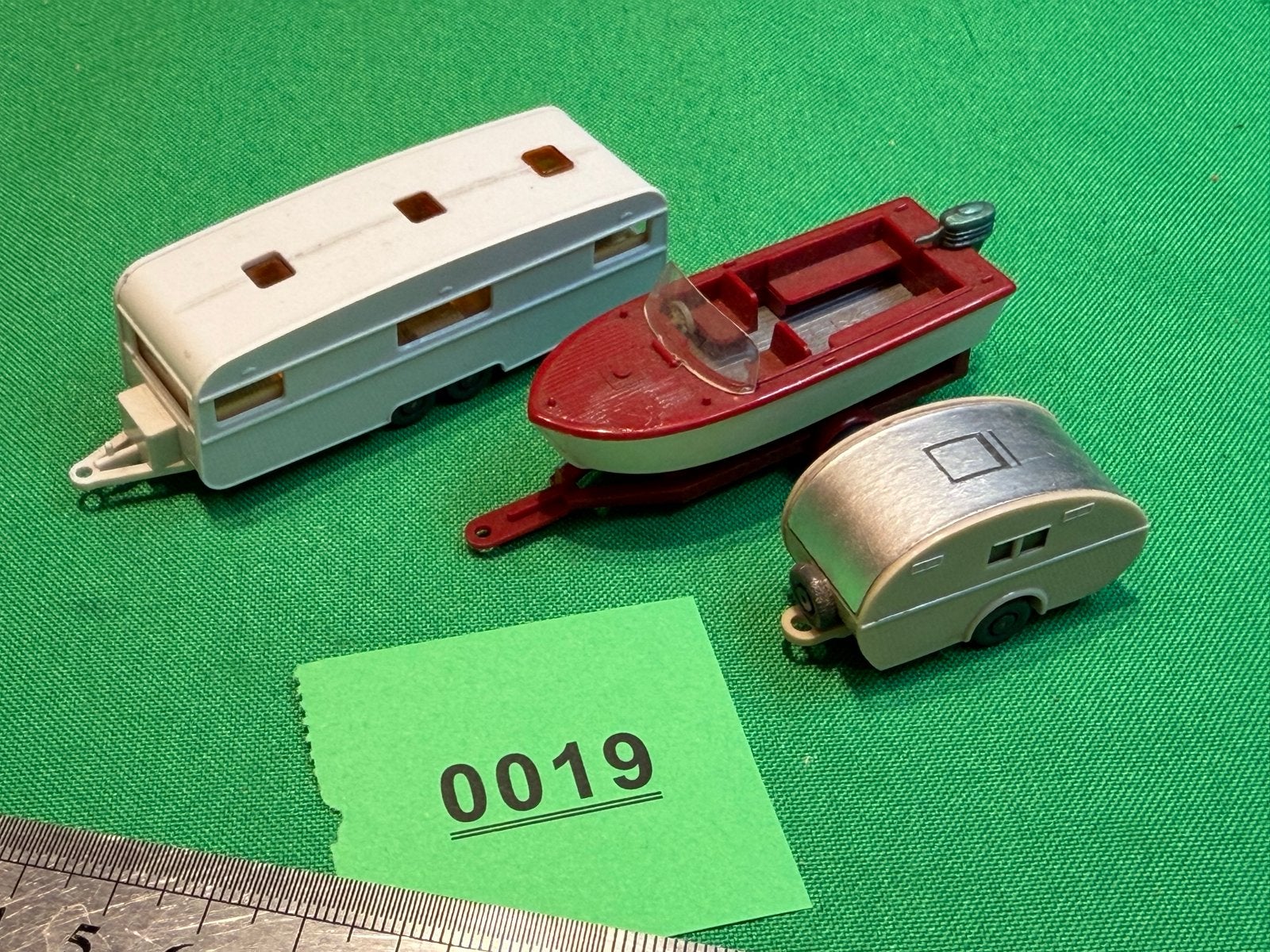 019 Wiking modelbouw: caravan, boot en kleine caravan, Ophalen of Verzenden, Gebruikt, Overige typen, Overige merken