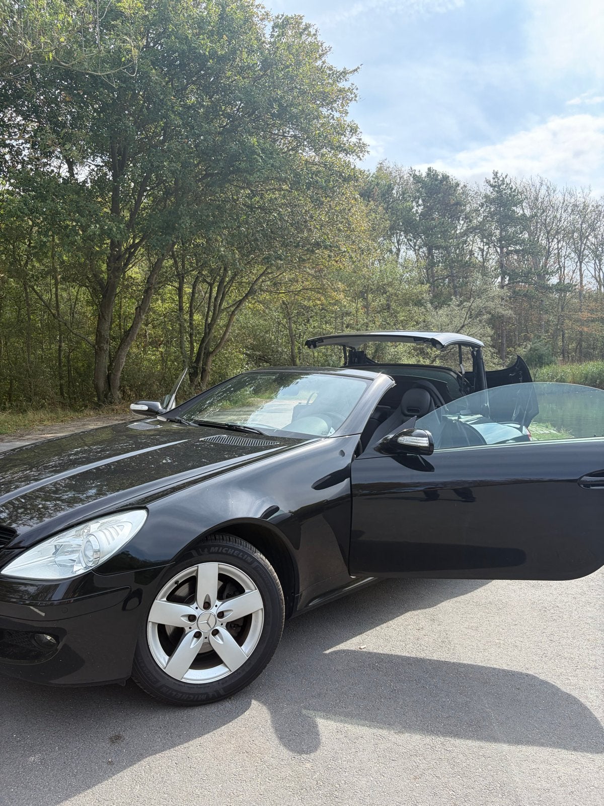Mercedes-Benz SLK 1.8 Slk200 Kompr Roadster AUT 2007 Zwart, Automaat, Achterwielaandrijving, 4 cilinders, Cabriolet