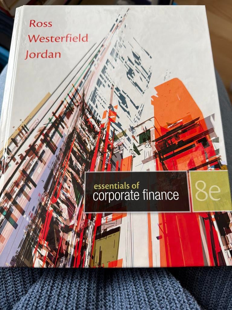 Essentials of Corporate Finance 8e, Ophalen of Verzenden, Gamma, Gelezen, HBO