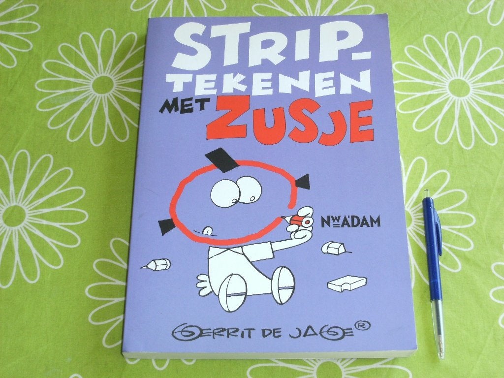 Gerrit de Jager: Striptekenen met Zusje, Ophalen of Verzenden, Zo goed als nieuw, Tekenen en Schilderen, Gerrit de Jager