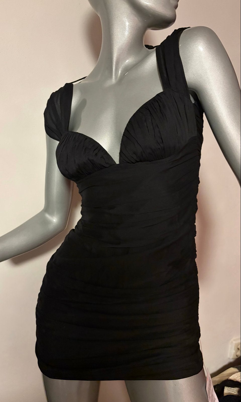 Little black dress met voorgevormde cups - Maat 36, Verzenden, Zwart, Nieuw, Maat 36 (S)