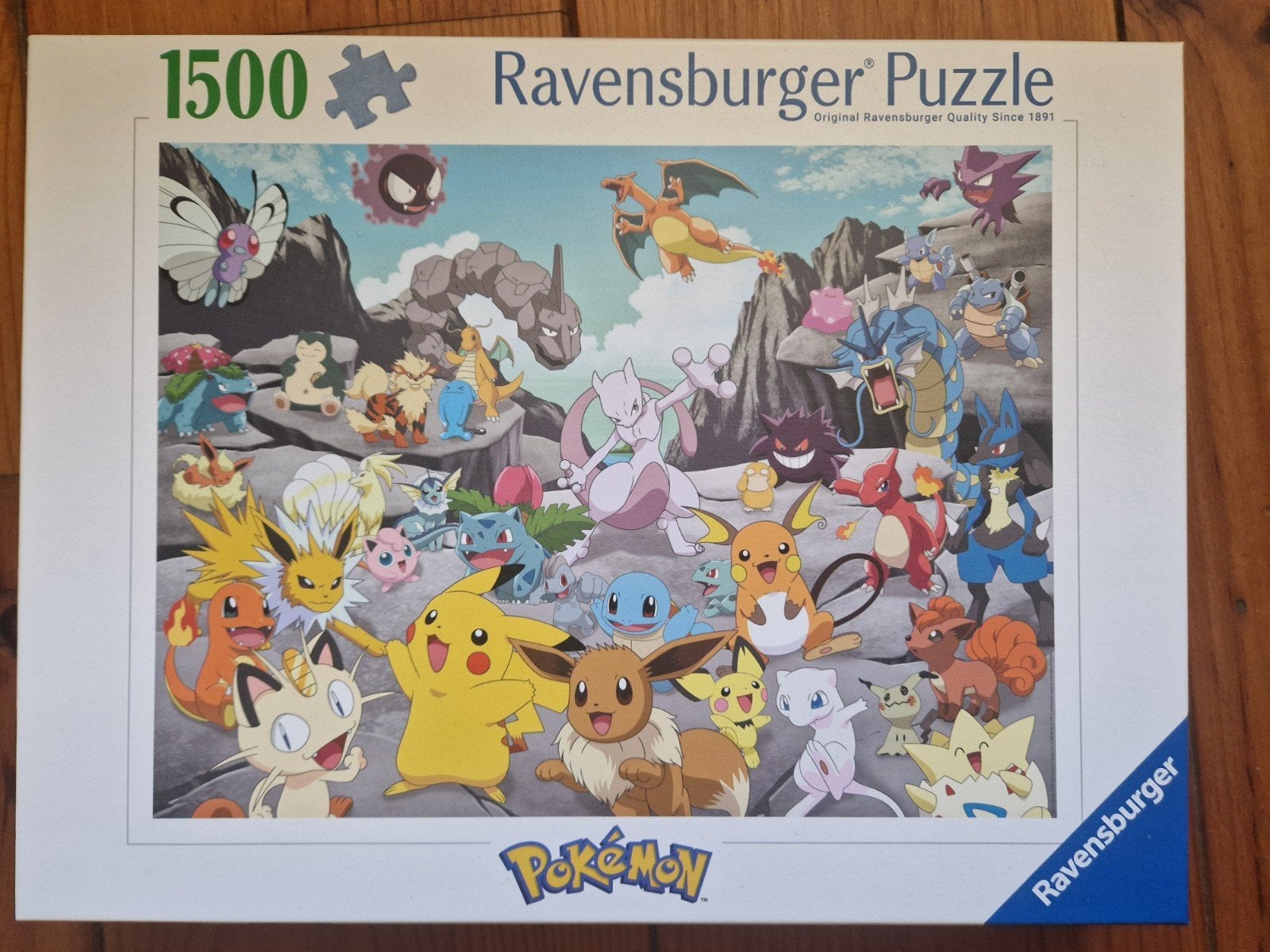 ravensburger pokemon 1500 puzzel, Ophalen, 500 t/m 1500 stukjes, Zo goed als nieuw, Legpuzzel