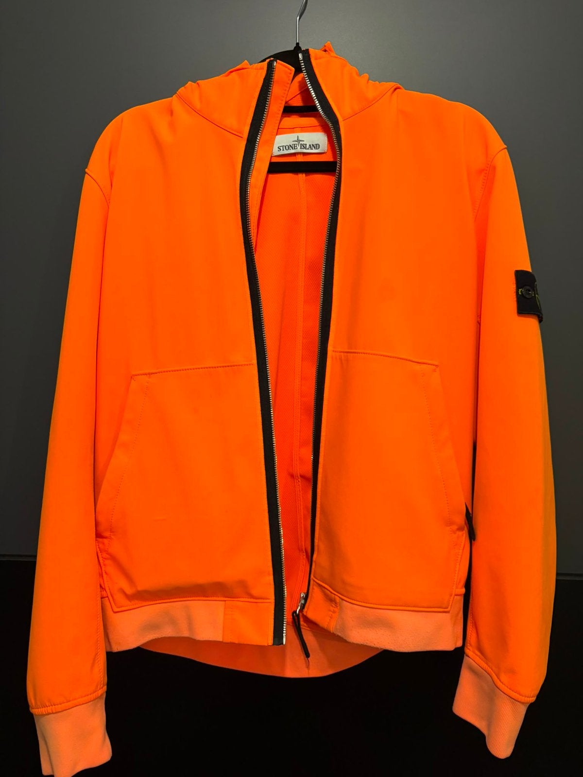 Stone island softshell, Ophalen of Verzenden, Gedragen, Maat 48/50 (M), Oranje