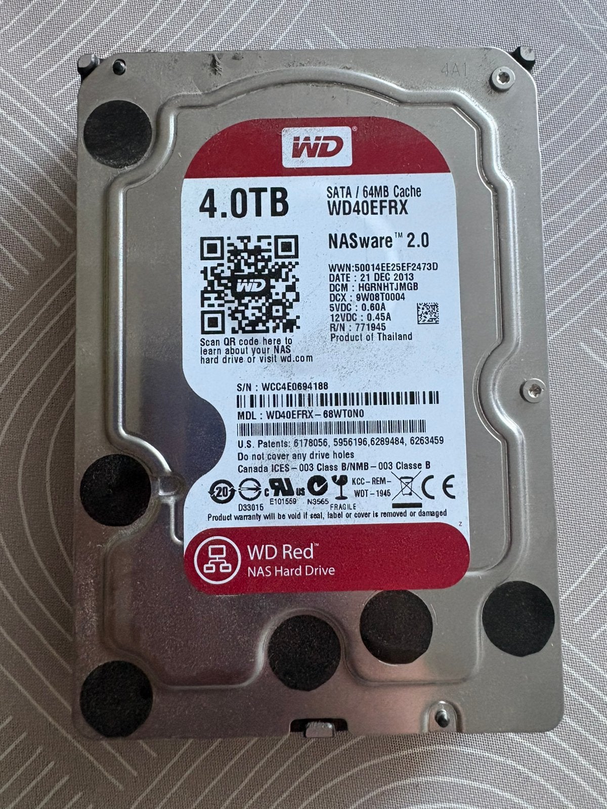 Wd red 4tb nas hdd prijs per stuk 2 op voorraad, Computers en Software, Harde schijven, Intern, Gebruikt, Ophalen of Verzenden