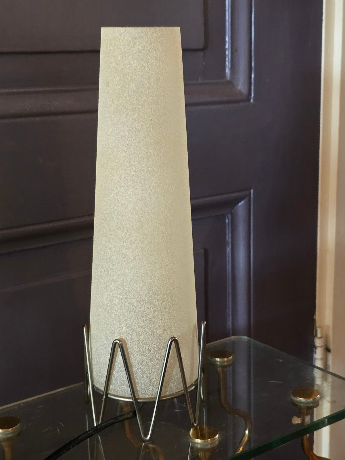 2 lampjes, Huis en Inrichting, Lampen | Tafellampen, Ophalen, Glas, Minder dan 50 cm