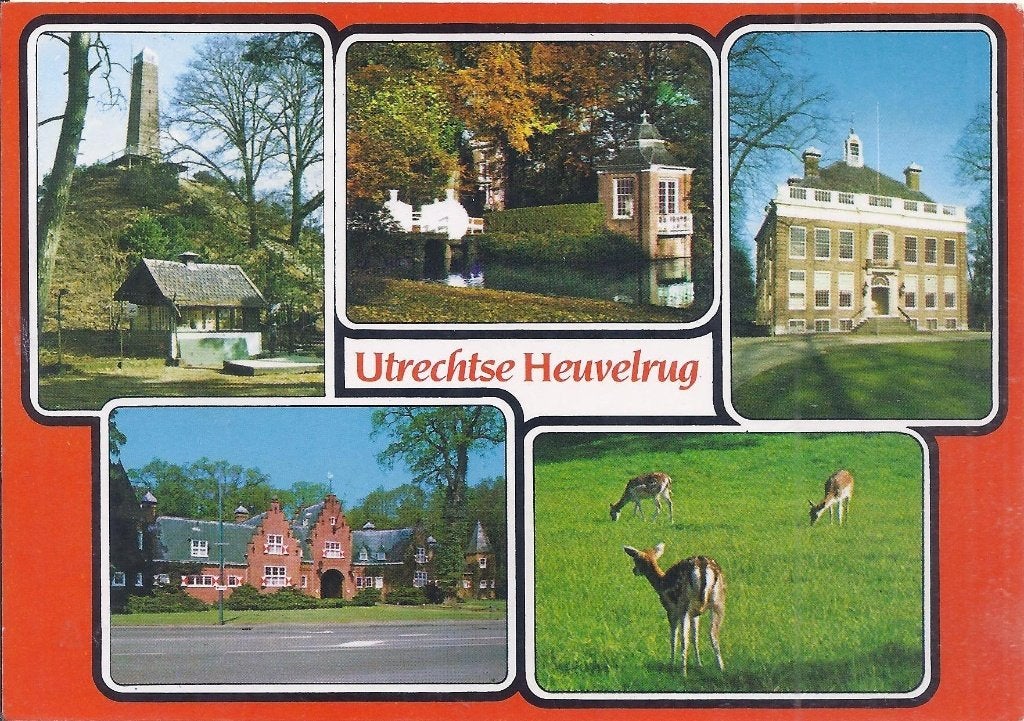 D29 gelopen ansichtkaart utrechtse heuvelrug, Ophalen of Verzenden, 1980 tot heden, Gelopen