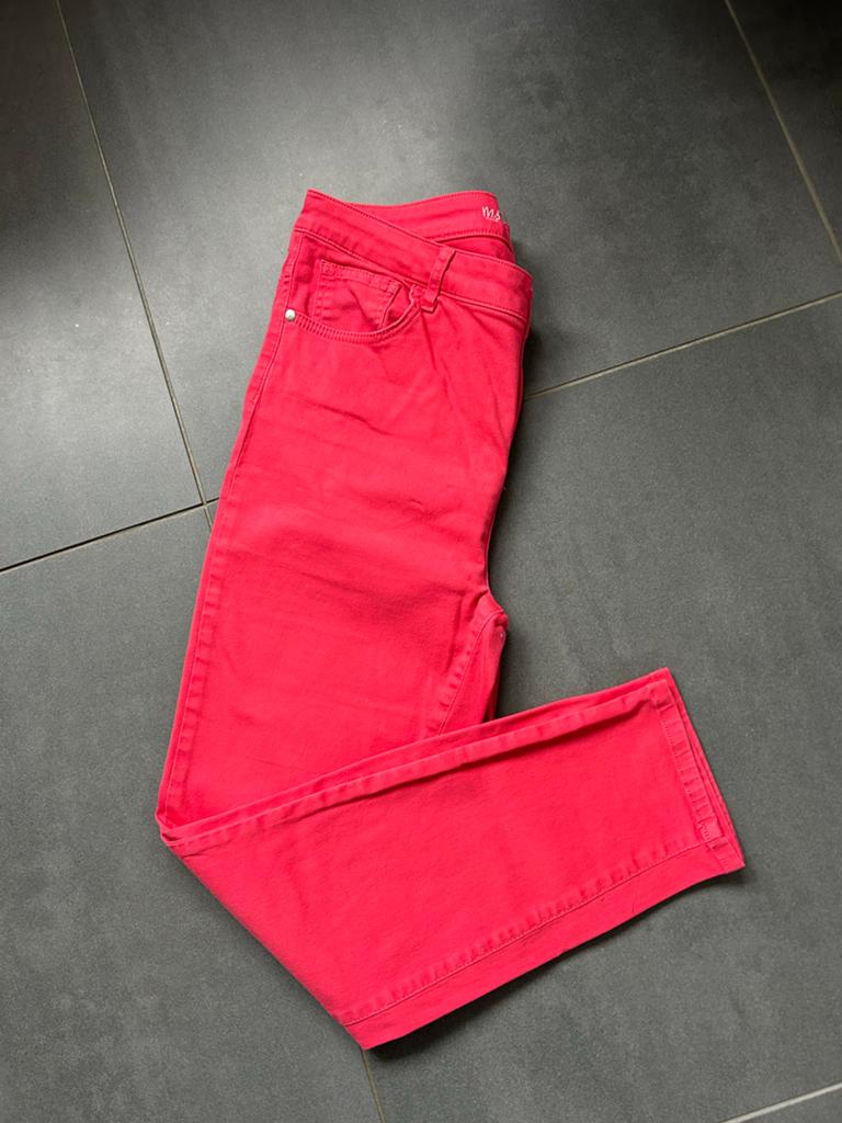 MS Mode Cherry Super Skinny Jeans Maat 46 Rood, Ophalen of Verzenden, Zo goed als nieuw, Overige kleuren, Overige jeansmaten