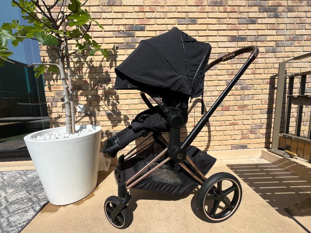 Kinderwagen Cybex Priam Rosé Goud, Kinderen en Baby's, Kinderwagens en Combinaties, Zo goed als nieuw, Verstelbare duwstang, Ophalen