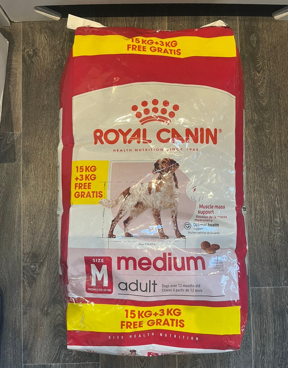 Royal Canin Medium Adult Bonusbag Hondenbrokken 18 kg, Dieren en Toebehoren, Verzenden, Hond