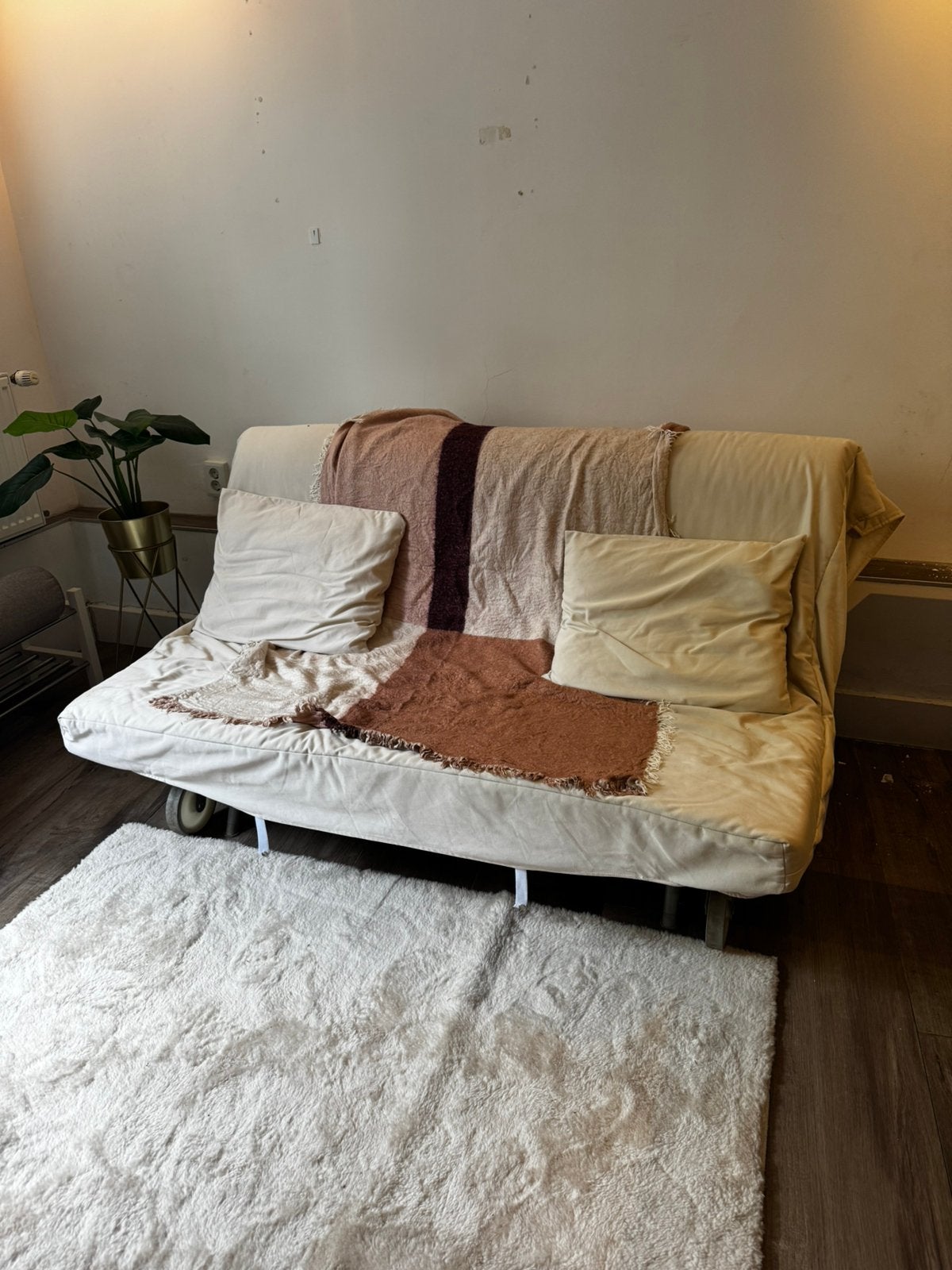 Gratis - IKEA PS slaapbank, Tweepersoons, Zo goed als nieuw, 140 cm, Ophalen of Verzenden