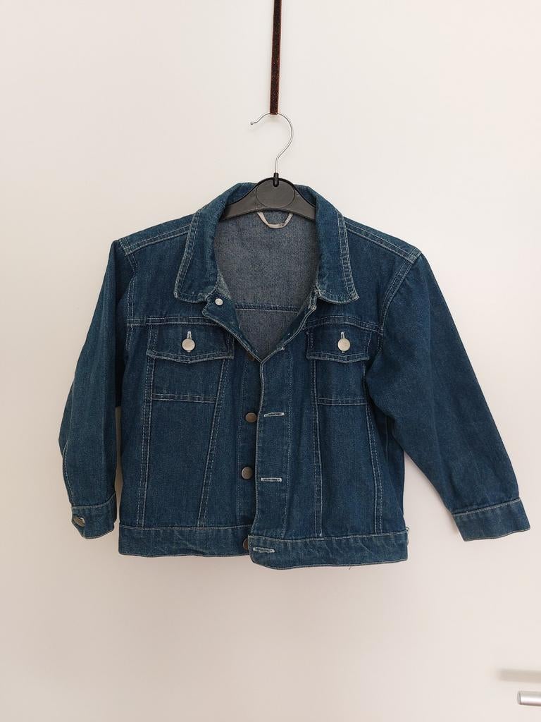 Jeansjack maat 110-116 z.g.a.n., Ophalen of Verzenden, Zo goed als nieuw, Meisje, Jurk of Rok