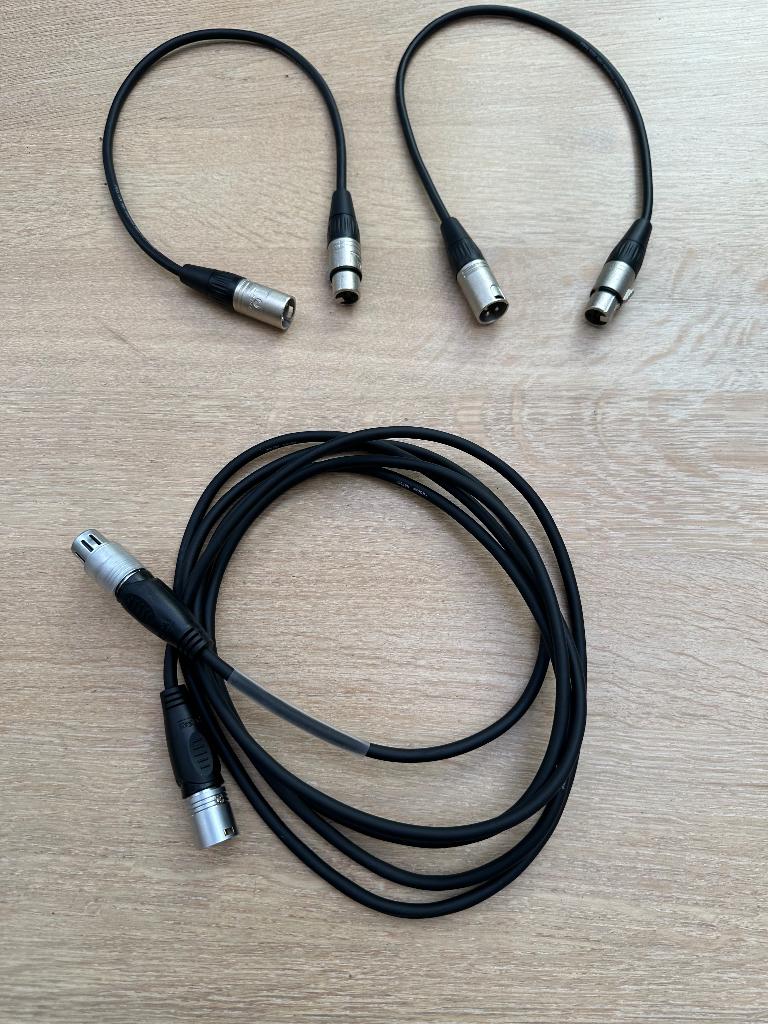 XLR audio verleng kabels, Ophalen of Verzenden, Zo goed als nieuw, 2 tot 5 meter, Overige kabels