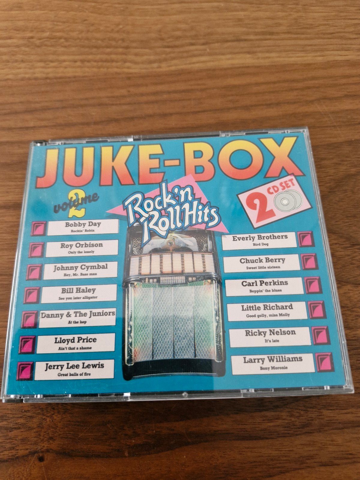 Juke-Box Rock 'n Roll Hits Volume 2 - 2 CD Set, Cd's en Dvd's, Ophalen of Verzenden, Zo goed als nieuw, Verzamelalbum, Inclusief doosje
