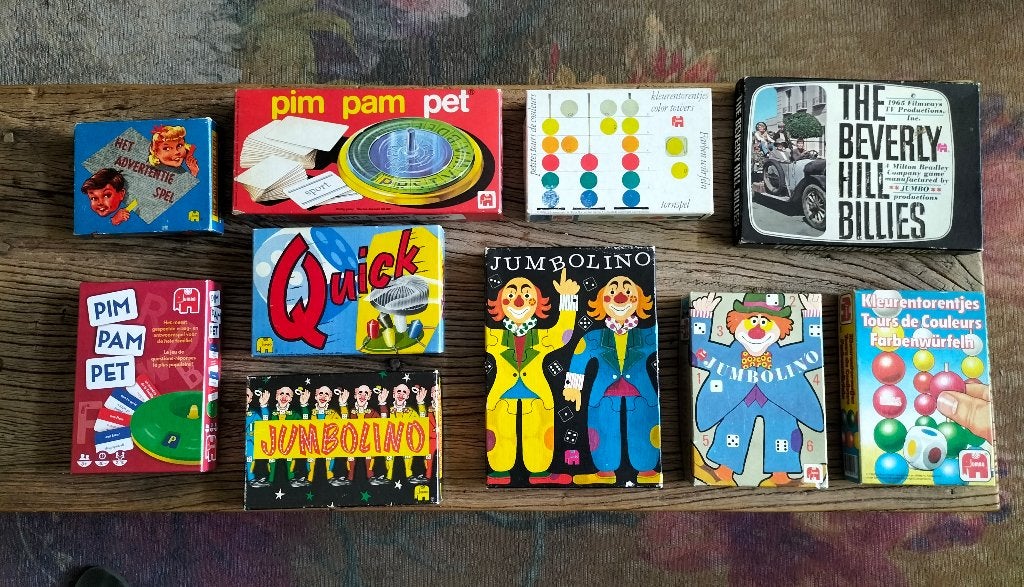 Diverse vintage kinderspelletjes, Vijf spelers of meer, Ophalen of Verzenden, Gebruikt