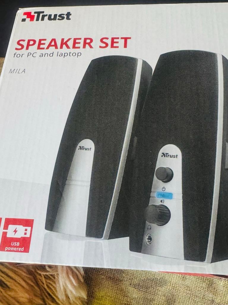 Trust Mila 2.0 USB Speaker Set voor PC en laptop, Computers en Software, Pc speakers, Ophalen of Verzenden, Nieuw, Audiokanaal 2