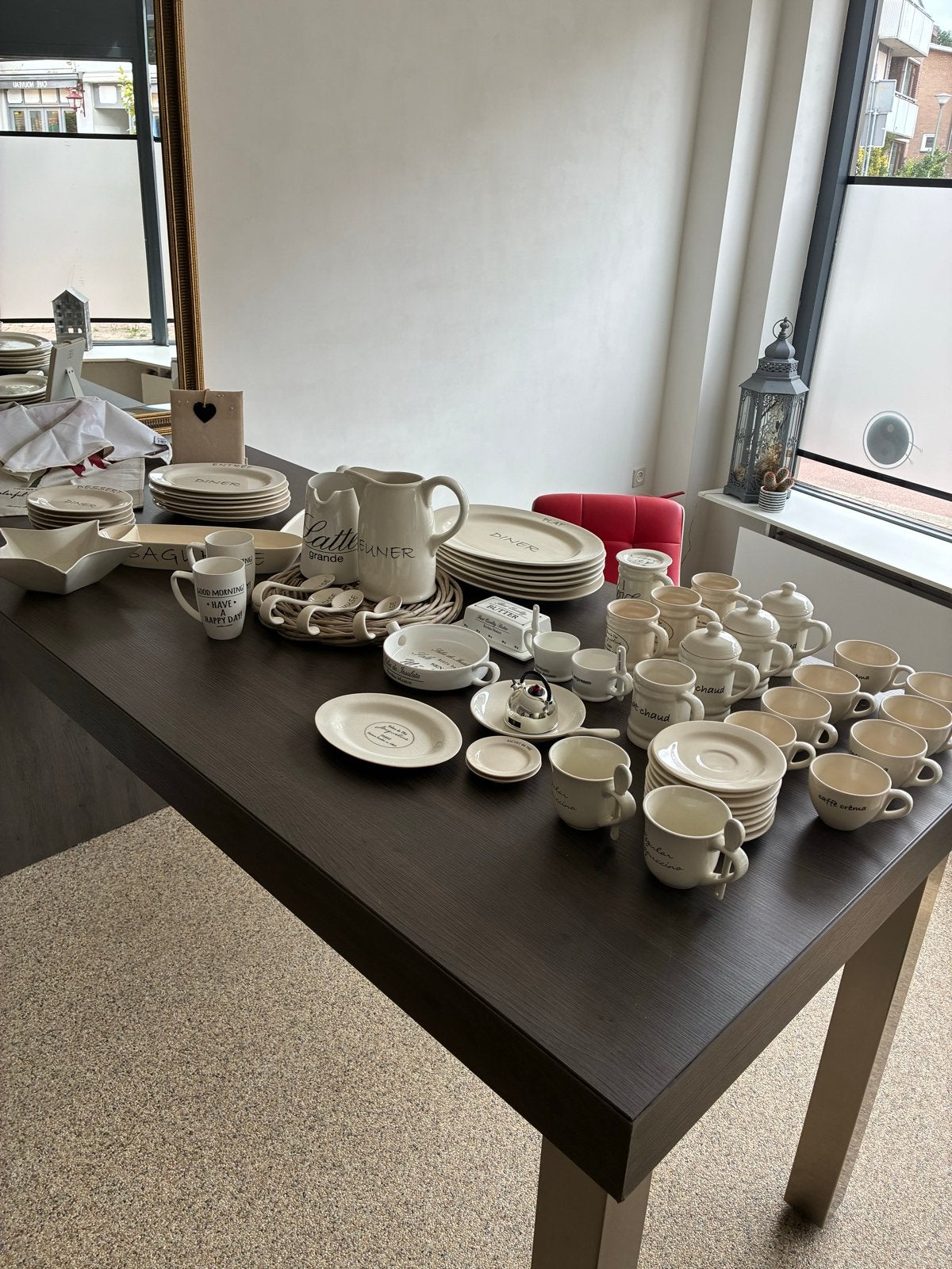 Groot serviespakket Riviera Maison - Diverse items, Huis en Inrichting, Keuken | Servies, Ophalen, Gebruikt, Overige merken, Keramiek