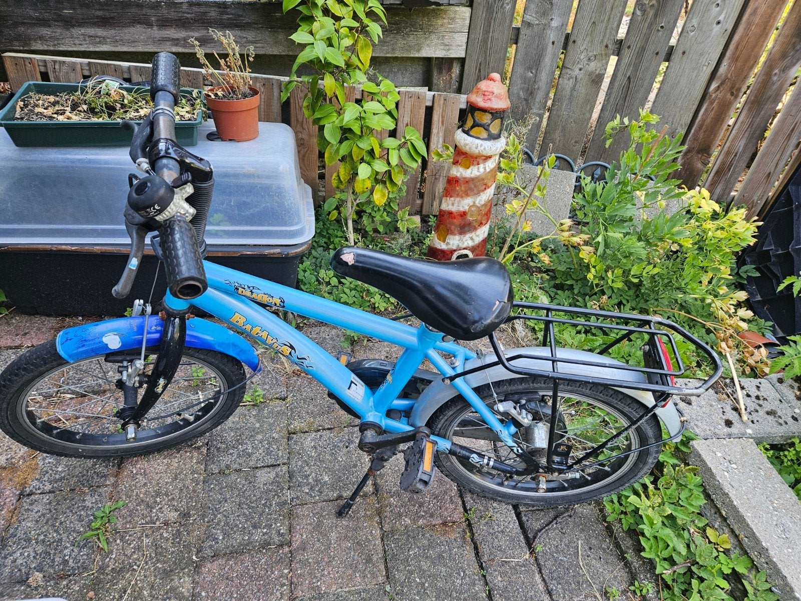 Batavus kinderfiets 16 inch - Blauw, Fietsen en Brommers, Ophalen, Terugtraprem, Batavus, 16 tot 20 inch