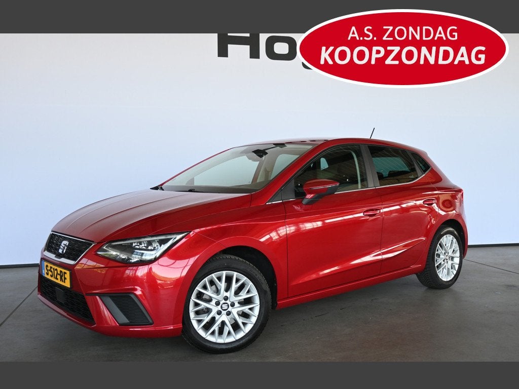 SEAT Ibiza 1.0 TSI Automaat FR Business Intense CarPlay Led, Auto's, Stof, Gebruikt, 580 kg, 116 pk