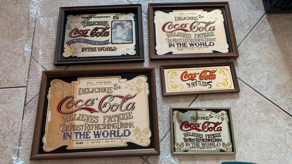 Te Koop: Coca Cola Spiegels, Ophalen, Rechthoekig, Minder dan 50 cm, Minder dan 100 cm