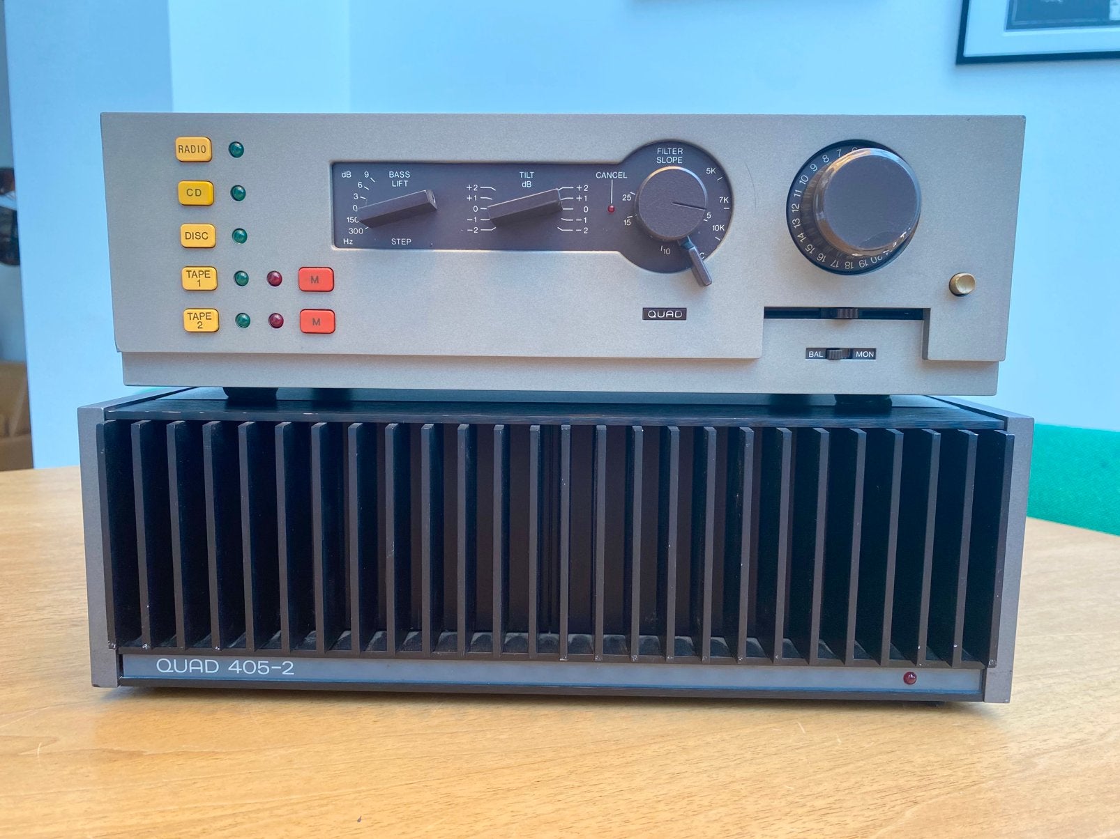 QUAD 44 + 405-2 – mooie set – condensatorservice 2012