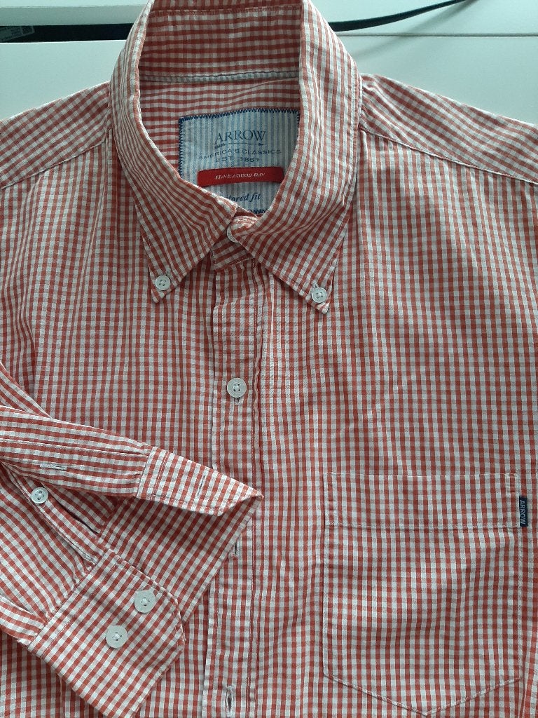 ARROW  Herenoverhemd 2XL, Ophalen of Verzenden, Gedragen, Rood, Overige halswijdtes