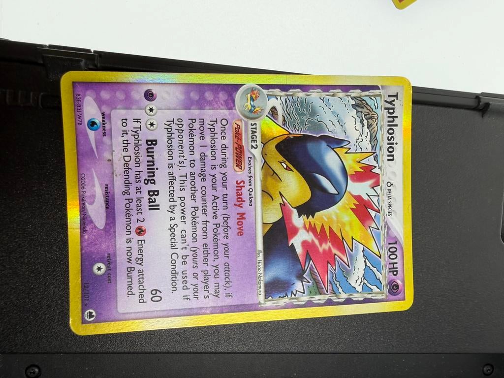 Typhlosion Pokémon Kaart 12/110 EX Sandstorm Foil, Ophalen of Verzenden, Gebruikt, Losse kaart, Foil