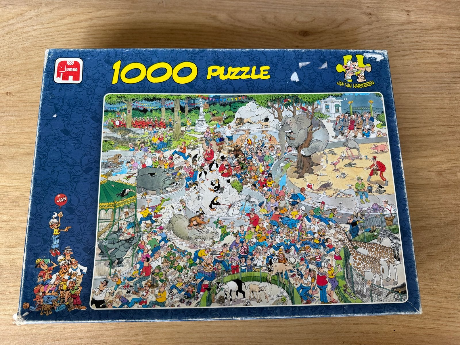 Jan van Haasteren - Dierentuin 1000 stukjes, Ophalen of Verzenden, 500 t/m 1500 stukjes, Gebruikt, Legpuzzel