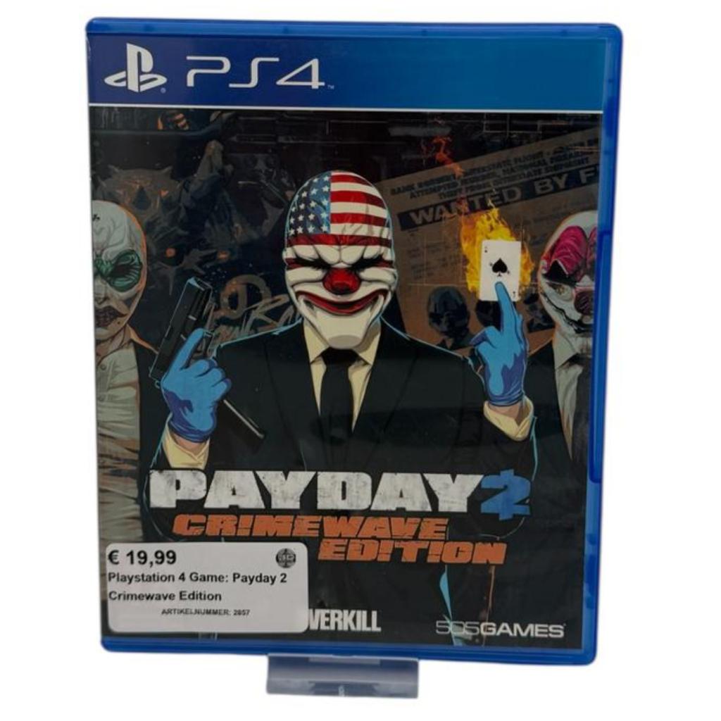 Playstation 4 Game: Payday 2 Crimewave Edition, Flex Ltd., Gebruikt, https://flex.com/contact-us, Nobelstraat 10, 5807 GA Oostrum LB, Limburg, Nederland