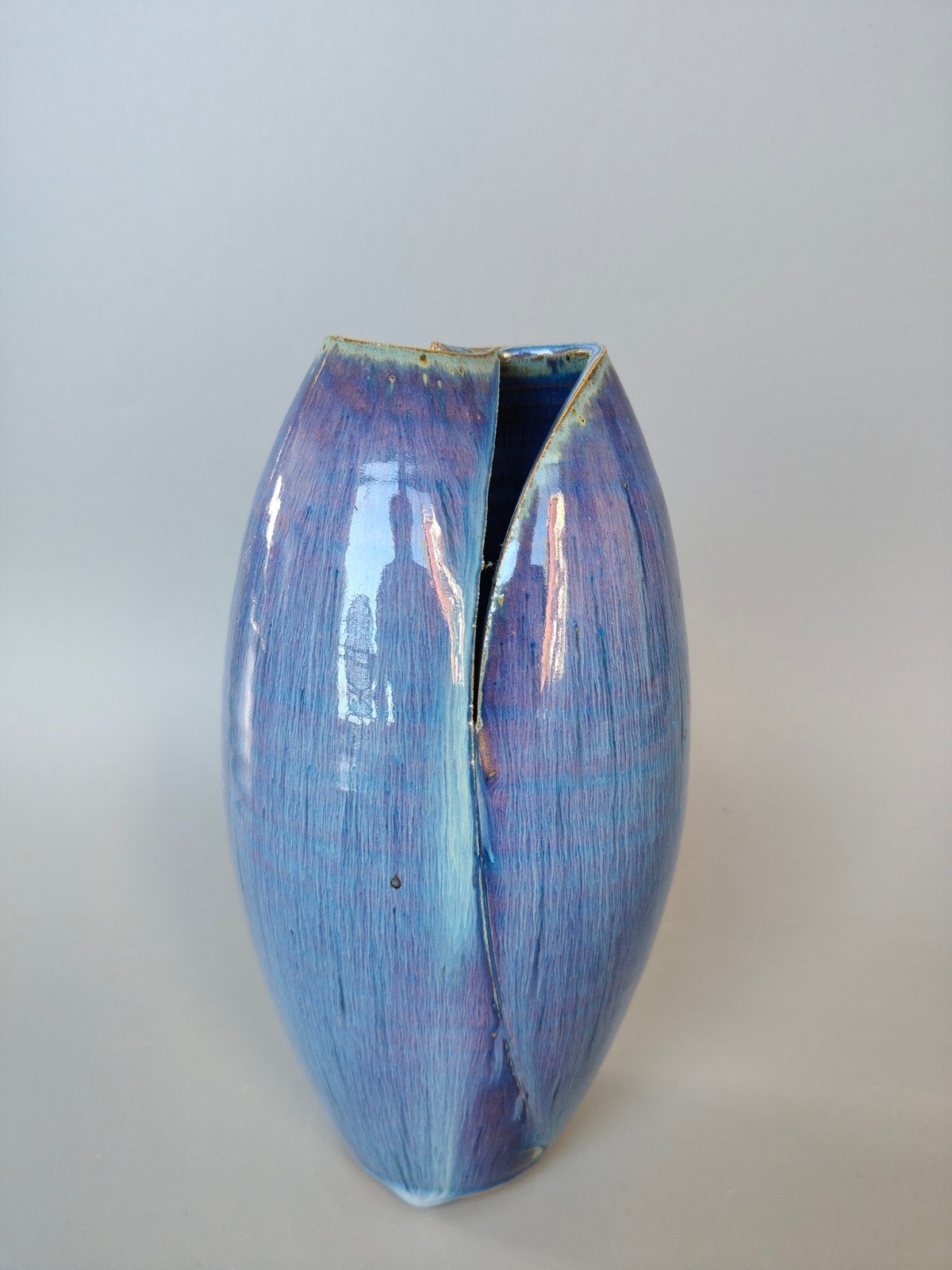 Ed Meissenberg keramiek steengoed sculptuur vaas MCM, Verzenden