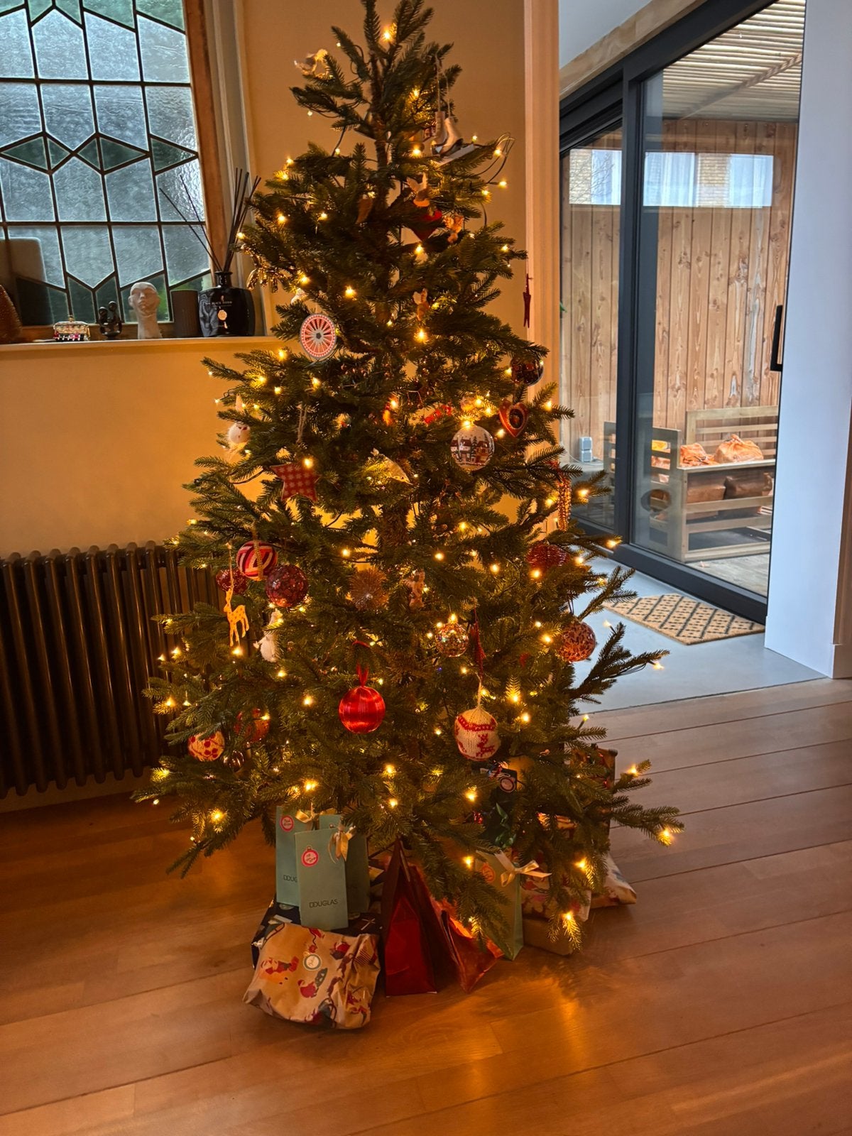 Black box kerstboom frasier met lichtjes, Diversen, Ophalen, Gebruikt