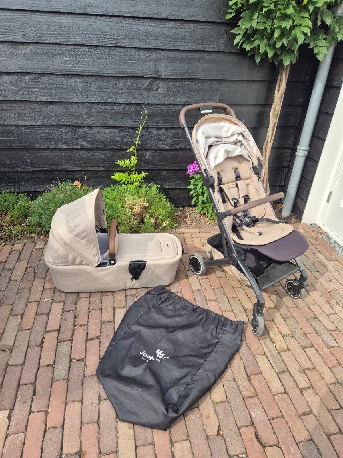 Joolz Aer+ buggy creme met reiswieg en reistas, Kinderen en Baby's, Kinderwagens en Combinaties, Ophalen, Overige merken, Met reiswieg