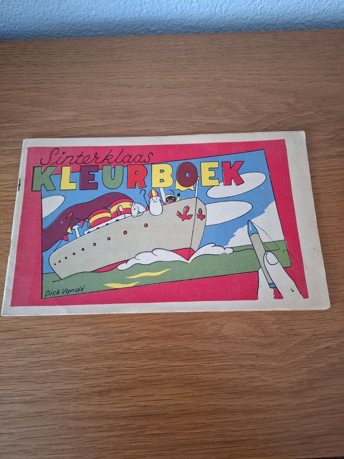 Vintage Sinterklaas Kleurboek - Dick Vandé - MPS Den Haag, Ophalen of Verzenden, Gelezen, Dick Vandé, Non-fictie