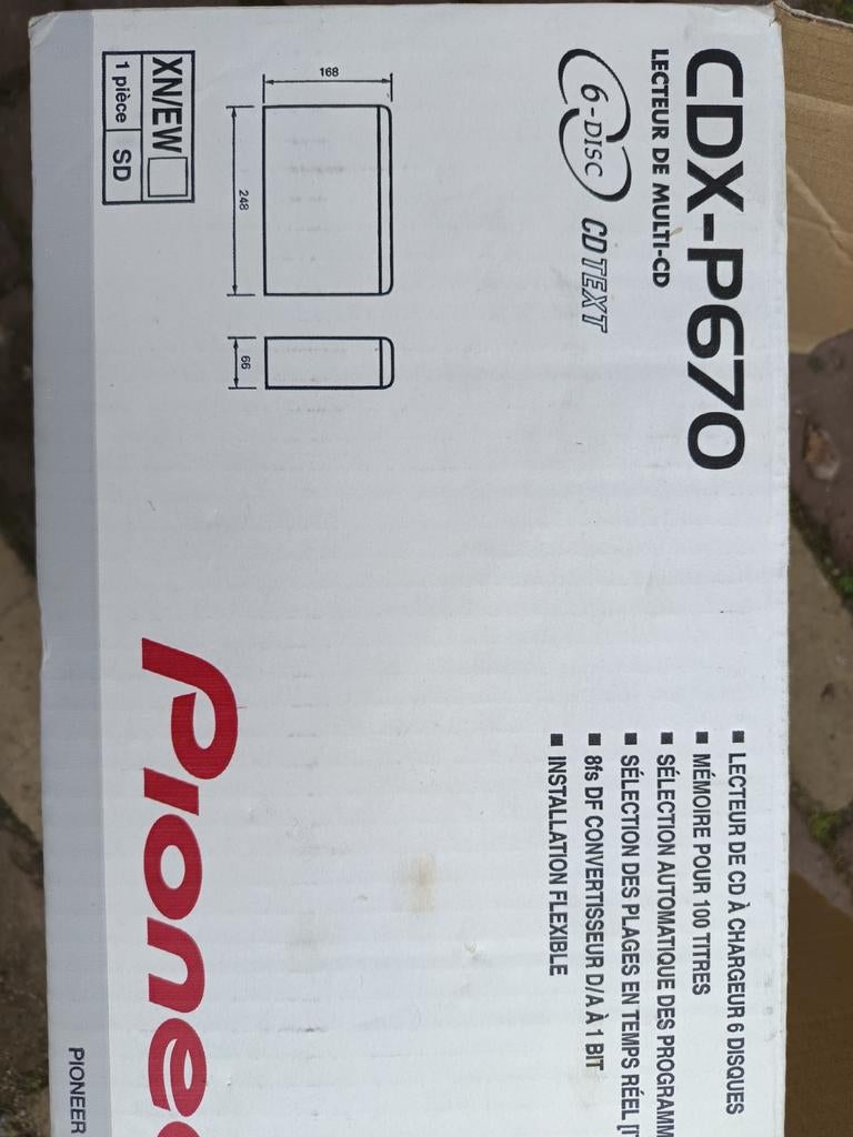 Pioneer CDX-P670 6-disc CD-wisselaar voor in de auto, Ophalen, Gebruikt