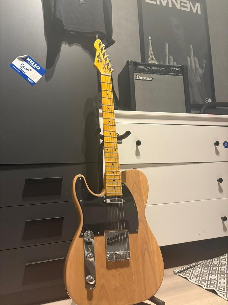 Linkshandige elektrische gitaar, Muziek en Instrumenten, Snaarinstrumenten | Gitaren | Elektrisch, Ophalen, Nieuw, Solid body