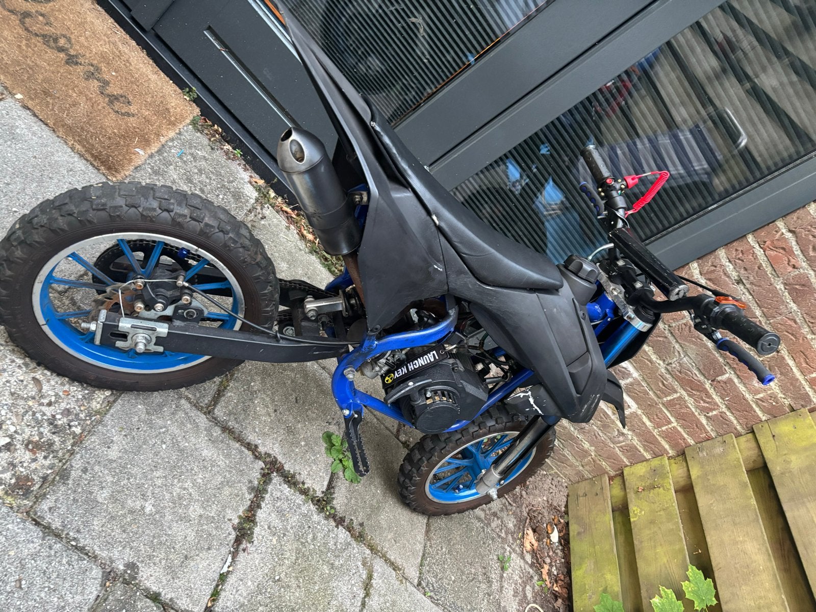 Stoere Pitbike - lopend en in goede staat!, Fietsen en Brommers, Ophalen, Gebruikt, Schijfrem, Pitbike