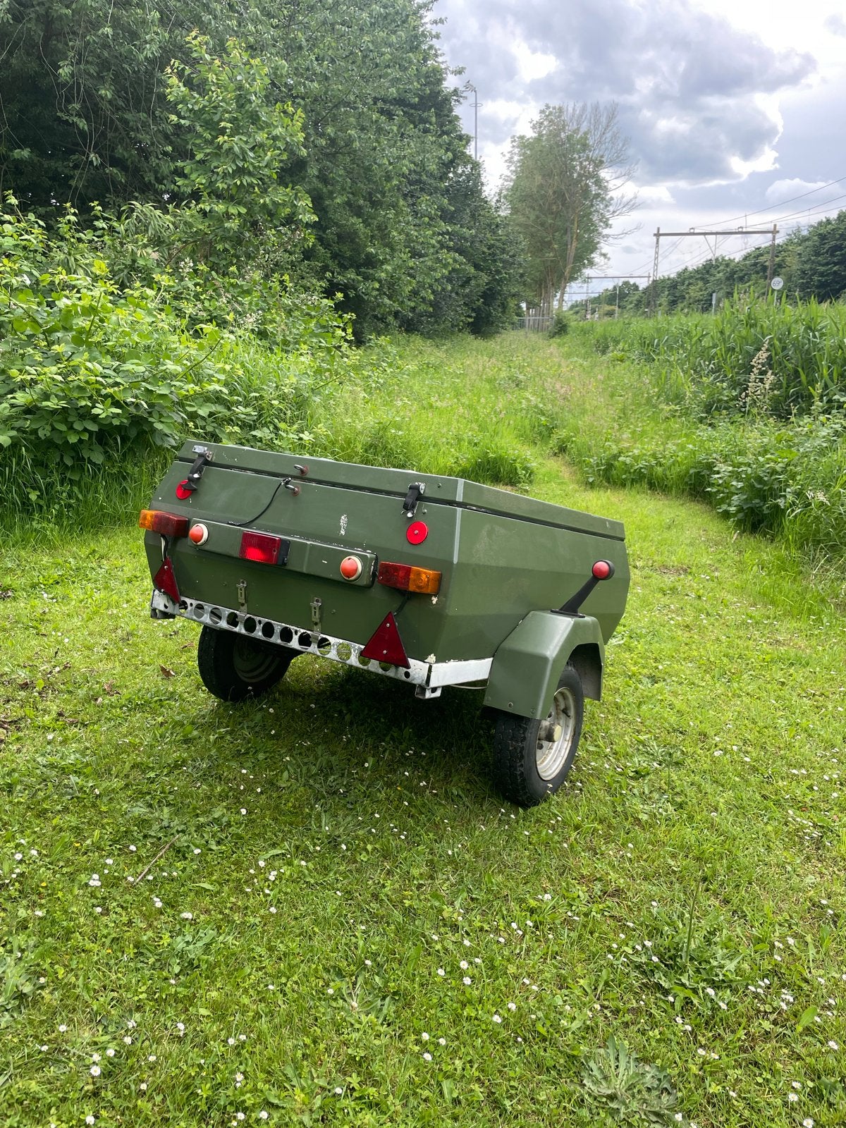 Retro bagagewagen, Ophalen, Gebruikt