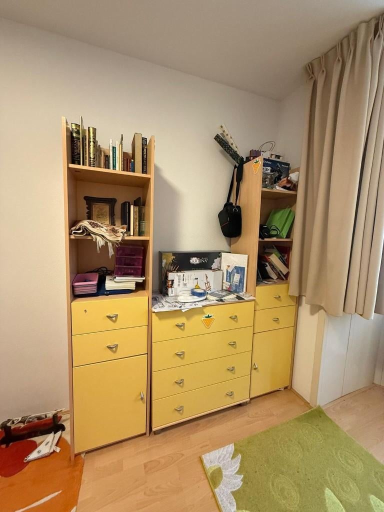 Complete Slaapkamer Set - Bed, Kledingkast, bureau, kasten, Ophalen of Verzenden, Gebruikt, Eenpersoons
