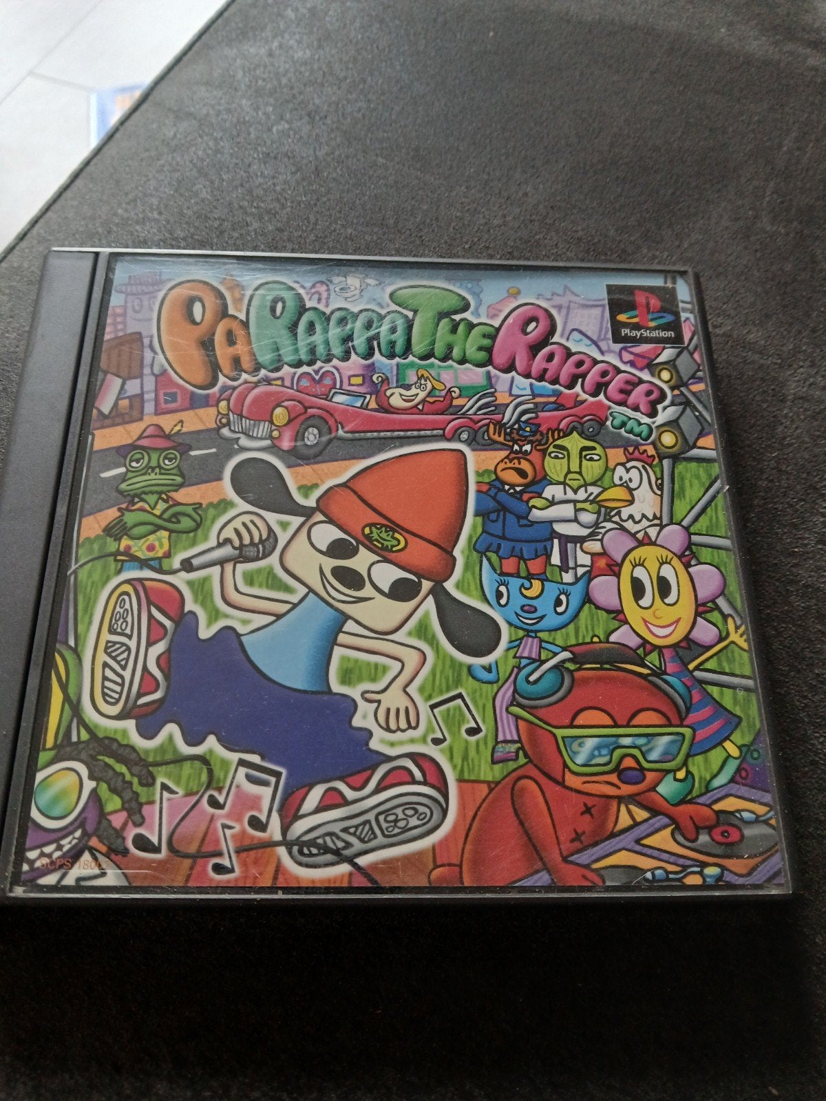 PaRappa the Rapper - PlayStation 1 (PS1) - Compleet, Ophalen of Verzenden, Zo goed als nieuw, Zonder controller, Met games