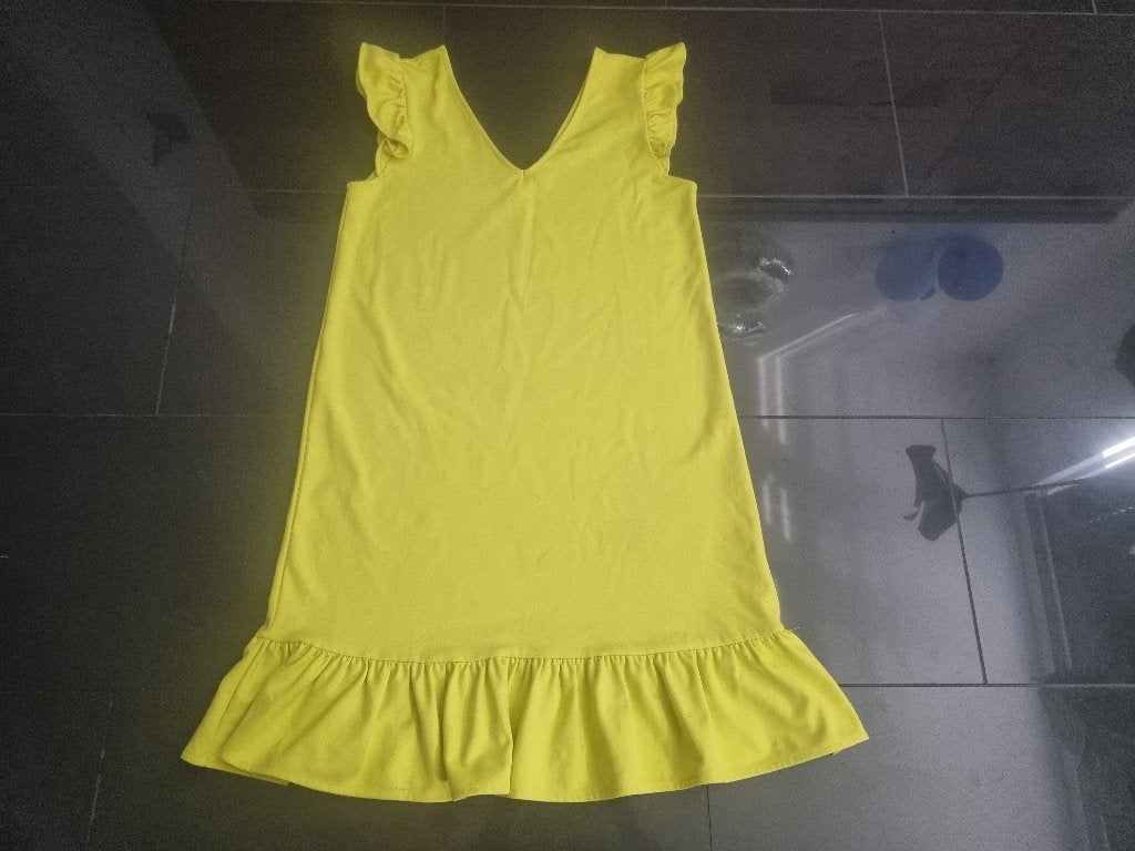 Reserved jurk Maat M, Maat 38/40 (M), Geel, Ophalen of Verzenden, Zo goed als nieuw