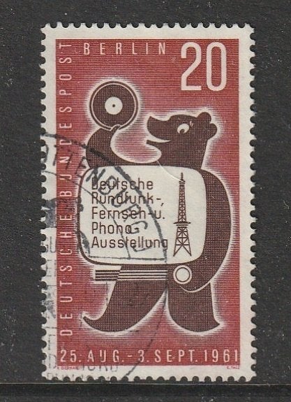 Berlijn 1961 217 Berlijnse beer, Gest, Ophalen of Verzenden, Overige periodes, Gestempeld