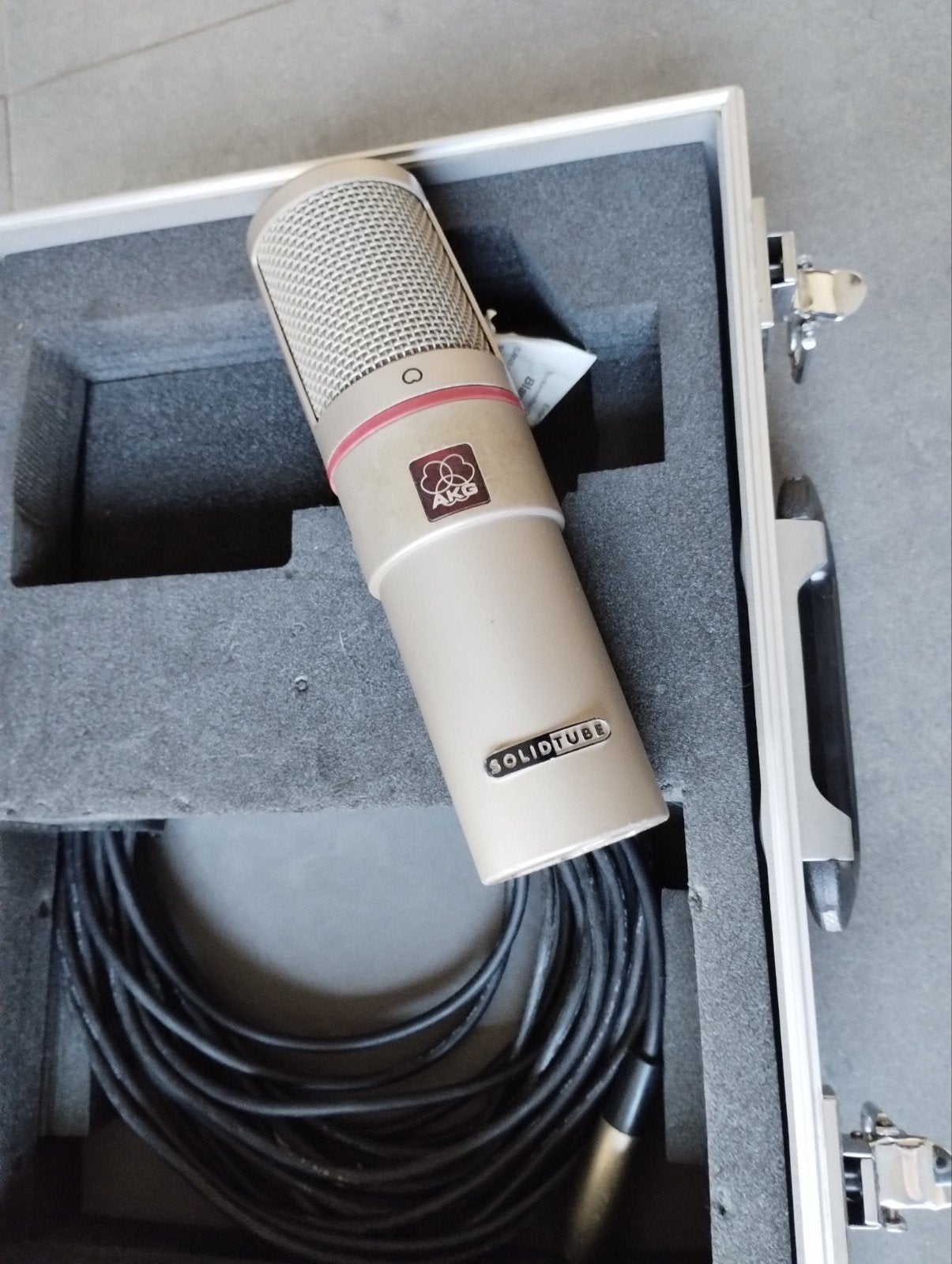 Akg solidtube buizen microfoon studio, Ophalen of Verzenden, Zo goed als nieuw, Studiomicrofoon