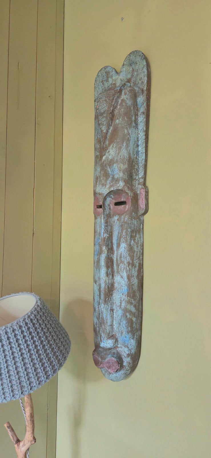 Groot Afrikaans houten tribal masker, Antiek en Kunst, Masker, Ophalen, Hout, Afrika