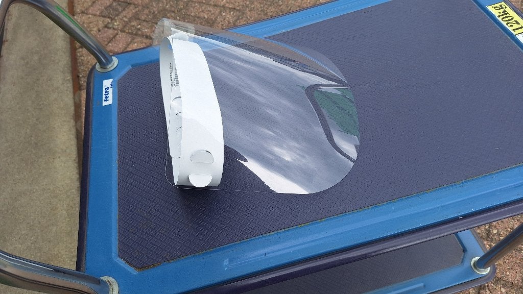 gelaatsscherm gelaatscherm spatscherm faceshield, Ophalen, Nieuw, Industriepark 2a 9351PA Leek, H.O.Albert Ale Slotema