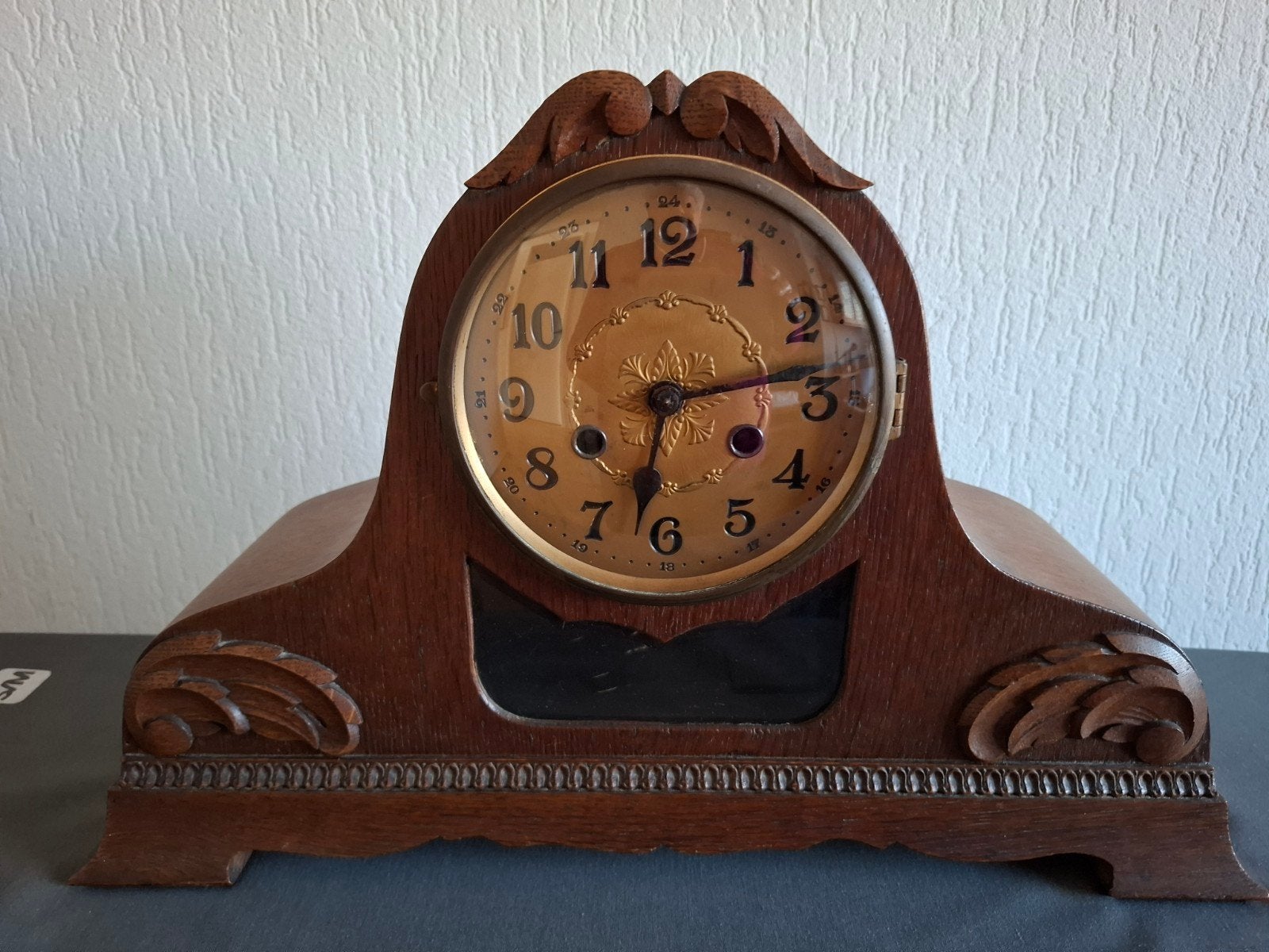 oude jaren 50/60 klok loopt nog prima., Antiek en Kunst, Antiek | Klokken, Ophalen
