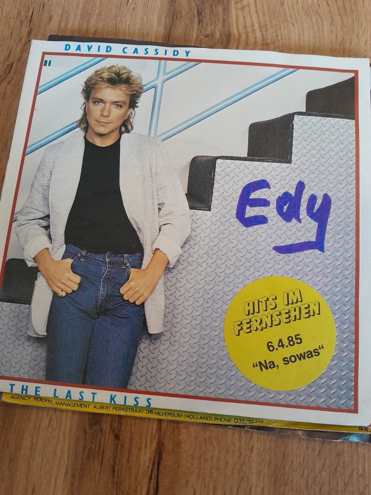 david cassidy 7inch the last kiss, Cd's en Dvd's, Ophalen of Verzenden, Zo goed als nieuw, Pop