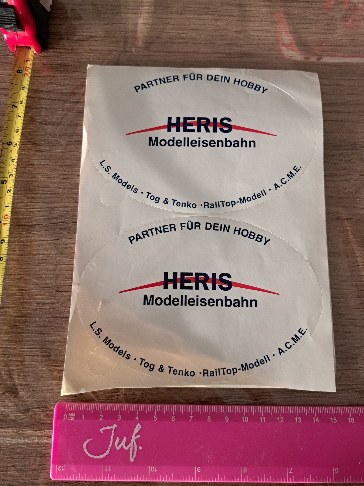 Sticker Heris Modelleisenbahn L.S. Models Railtop A.C.M.E., Ophalen of Verzenden, Zo goed als nieuw, Bedrijf of Vereniging